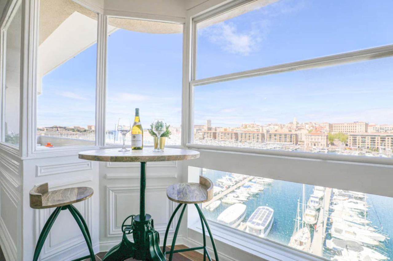 Vieux-Port - Vue Exceptionnelle - 3 Ch Et Clim Apartment Marseille Bagian luar foto