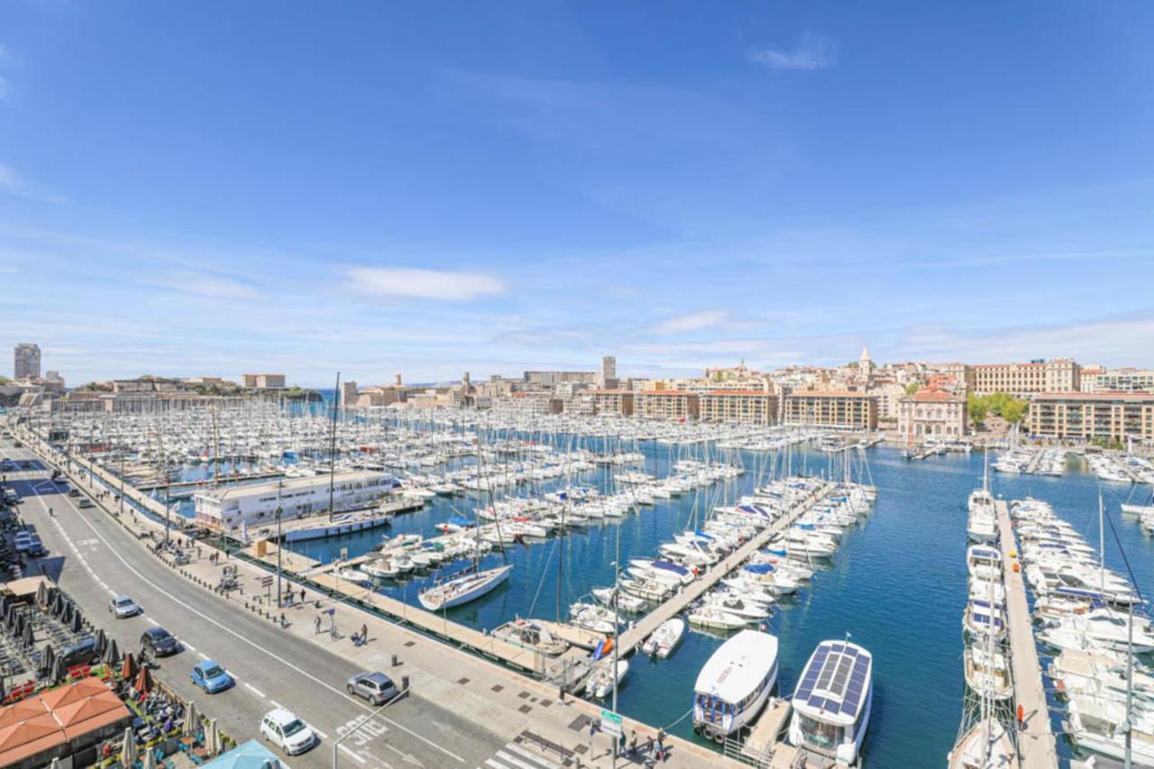 Vieux-Port - Vue Exceptionnelle - 3 Ch Et Clim Apartment Marseille Bagian luar foto